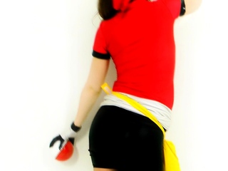 Horny teen ebony solo toy masturbation