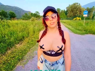 Huge assed busty tit fuck and blowjob