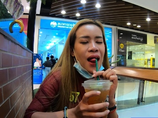 Large tits and ass Thai MILF intercourse at house