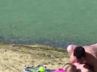 my Stepdaughter caught along with her BF on the seaside