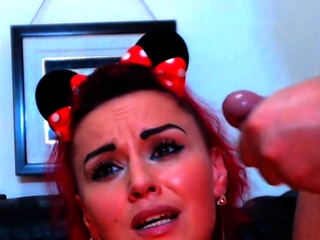 Novice spouse do-it-yourself anal and blowjob with facial cumshot