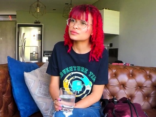 Petite 18yo Newbie Latina Redhead Casting