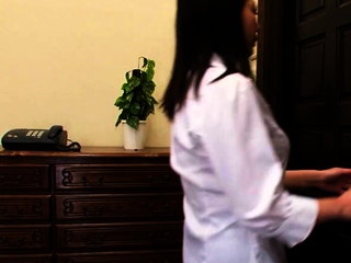 Petite asian bushy milf get creampie fuck and cry