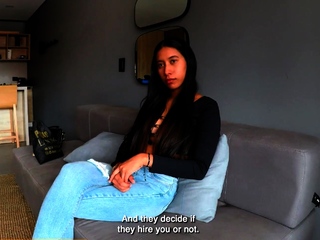 Tight Latina Faculty Lady Tough First Time Casting