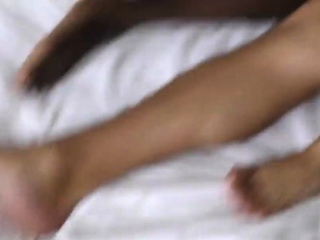 Attractive brunette pornstar in double penetration