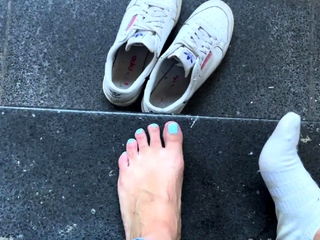 Foot fetish Shut up toes and toes tease
