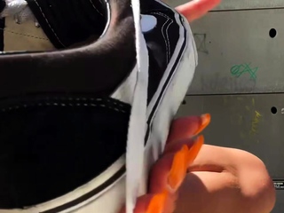 Linsey Daybreak solo foot fetish