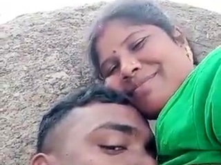 Novice milf open air blowjob and fucking