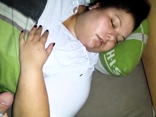 Scorching brunette large boobs toying pink pussy