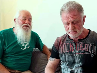 Younger Snow DeVille has threesome with 2 outdated males and swallows