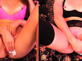 Blonde tight pussy babe solo toy enjoyable in glamour masturbation