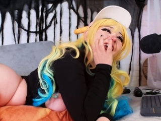 European newbie redhead masturbates on webcam